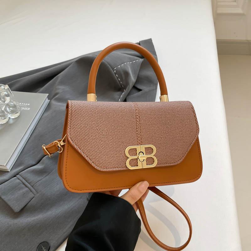 Summer New Retro Light Luxury Portable Small Square Bag Temperament Beautiful Niche Design Simple Shoulder Messenger Bag