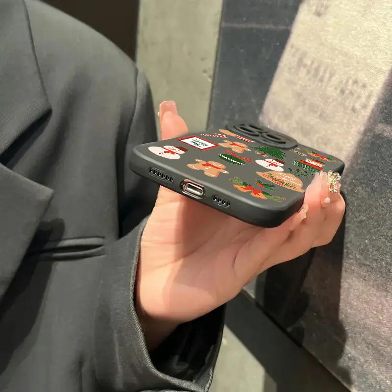 Case For Xiaomi Mi 14 13 12T 13T 11T Pro 11 Lite 5G NE Poco F6 F5 X5 M6 Pro Luxury Cartoon Christmas Shockproof Soft Phone Cover