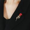 Korean Luxury Tulip Pearl Flower Brooch - Elegant High-End Women's Accessory
