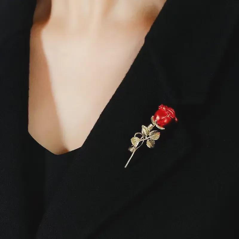 Korean Luxury Tulip Pearl Flower Brooch - Elegant High-End Women's Accessory