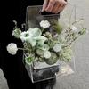 Clear Flower Bag Transparent Flower Box Handheld Packaging High-End Transparent Floral Arrangement Clear Modern Decorative Vase