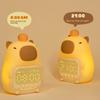 Cartoon Capybara Night Light Silicone Bedside LED Clock Cute Capybara Alarm Clock  Living Room