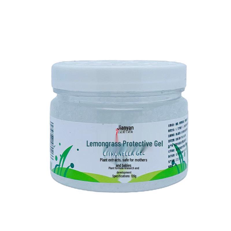 

Lemongrass Mosquito Repellent Gel with Essential Oils for Indoor Use - Safe for Kids, Babies, and Pregnant Women.