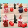 Christmas Knit Apple Bag With Snowman Decor For Holiday Gift Packaging