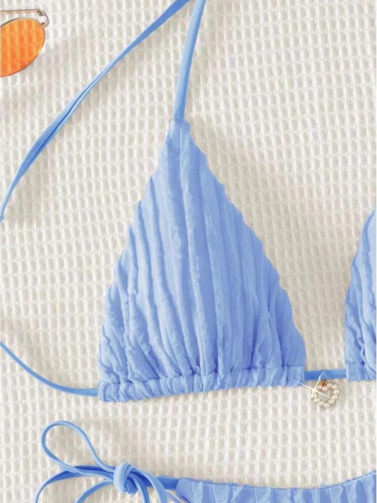 2024 New European & American Women's Sexy Three-Piece Bikini Set