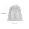 10PCS White Portable Shoe Bag Non-woven Drawstring Shoe Storage Bag Anti Yellowing Travel Storage Home Storage Supplies
