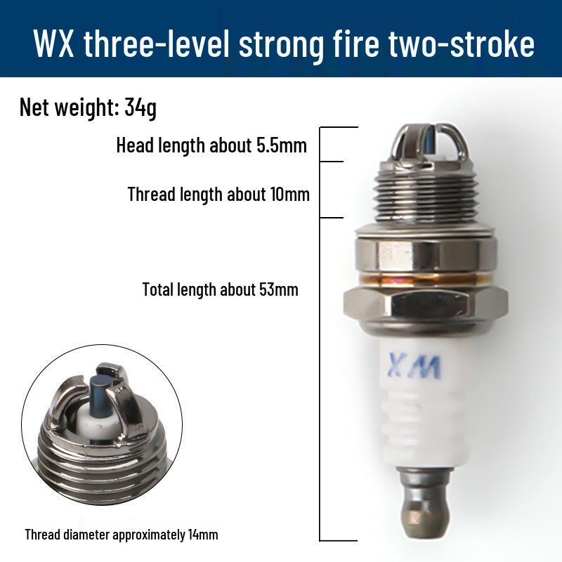 Universelle Hochfeste Zündkerze für Kettensäge, Rasenmäher, Benzinsäge, Heckenschere