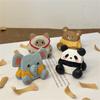 Animal Shape Wood Carving Decorative Miniature Desktop Ornament With Practical Pen Rest Feature