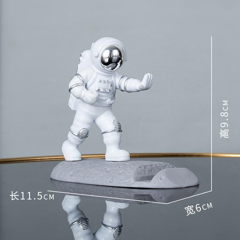 Leichter Luxus Minimalistisch Kung Fu Astronauten Ornamente Astronaut Handyhalter TV-Drama Artefakt Faules Geburtstagsgeschenk