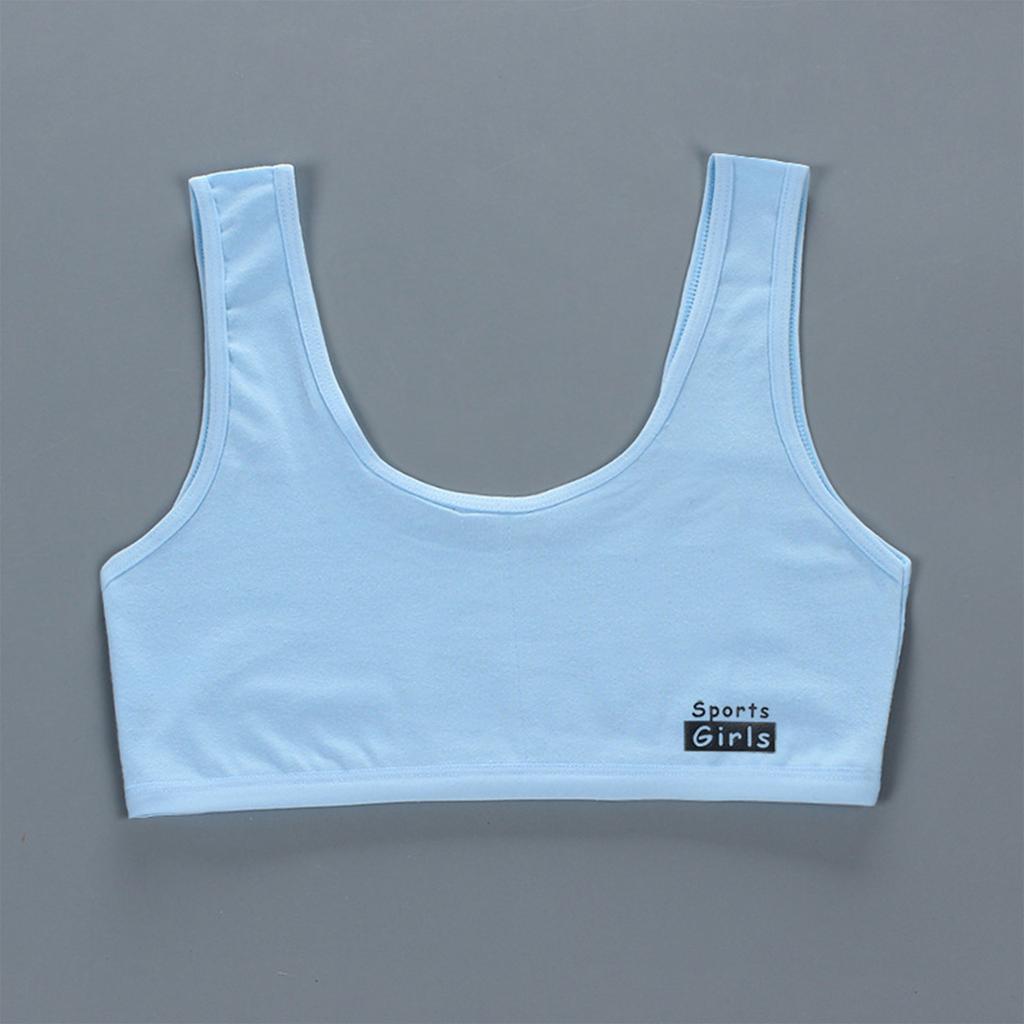 Sports Girls Seamless Training Bra Vest for Girls Development Stage Soft Stretch Fabric Wireless Comfortable Fit Supportive Design
