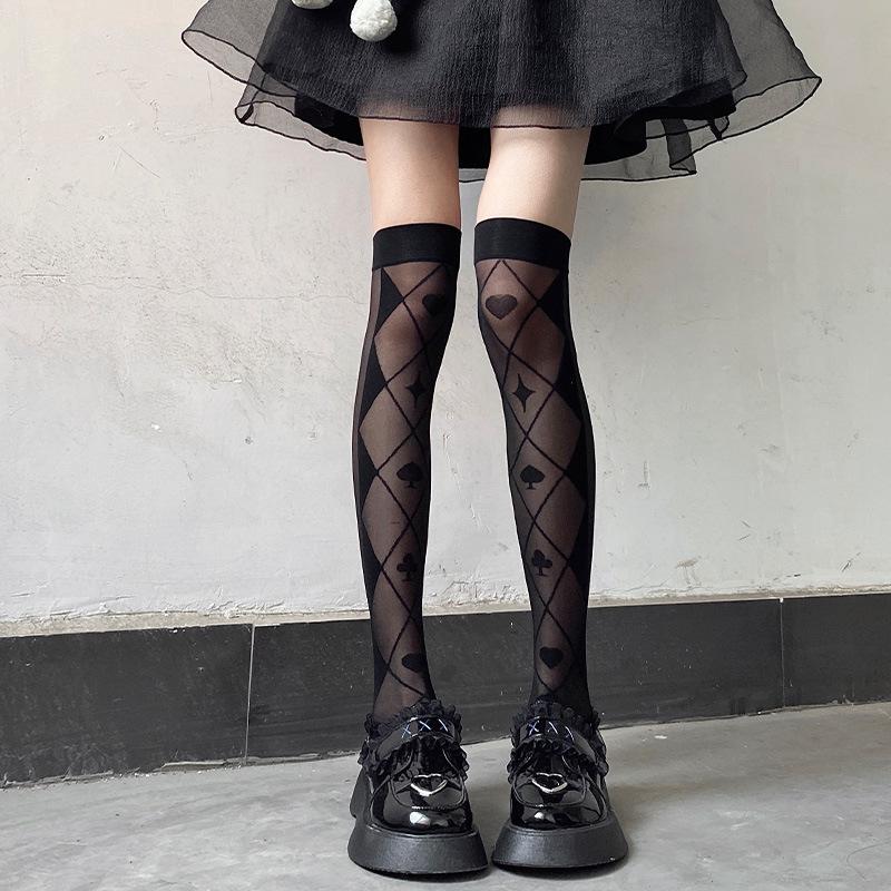 Satın alın Sexy Lace Bow Thigh High Stockings Japan Style Lolita Woman