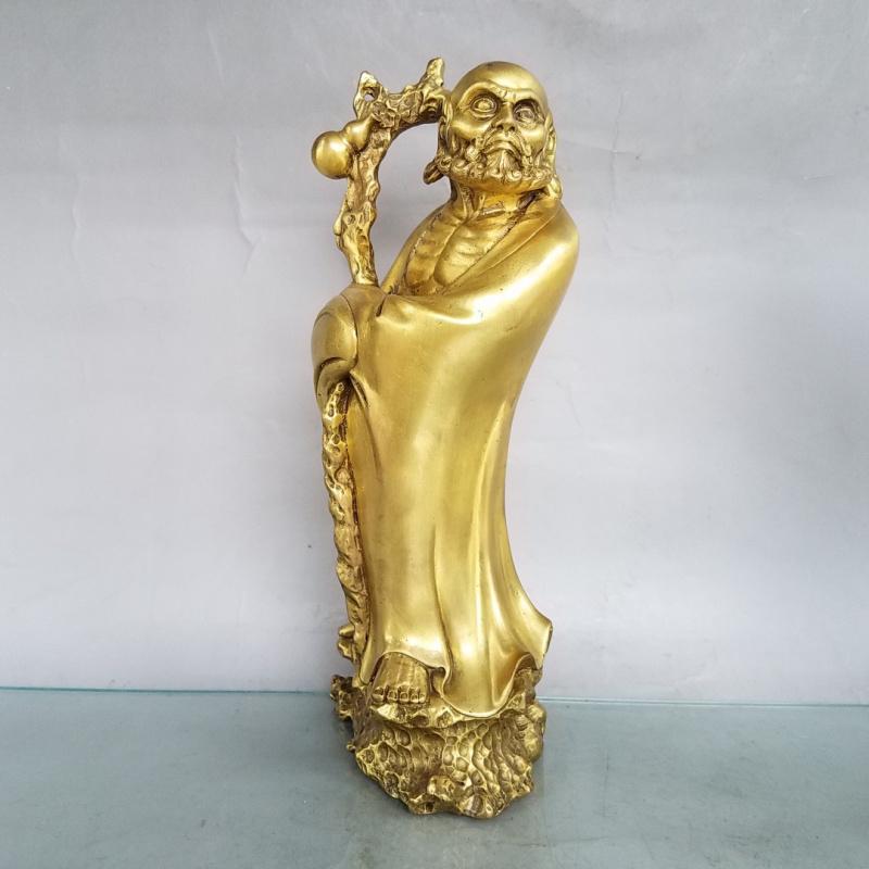 Master Of Desktop Decoration Chinese Zen Brass Bodhi Damo Buddha Home Living Room Hallway Ornaments