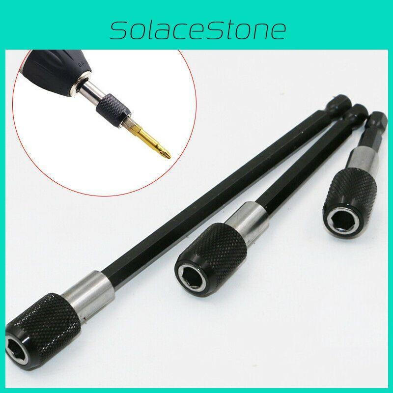 3pcs Set 1/4 Hex Shank Screw Driver Extension Bit Quick Release Holder Tool Durable Magnetic Design For Versatile Applications