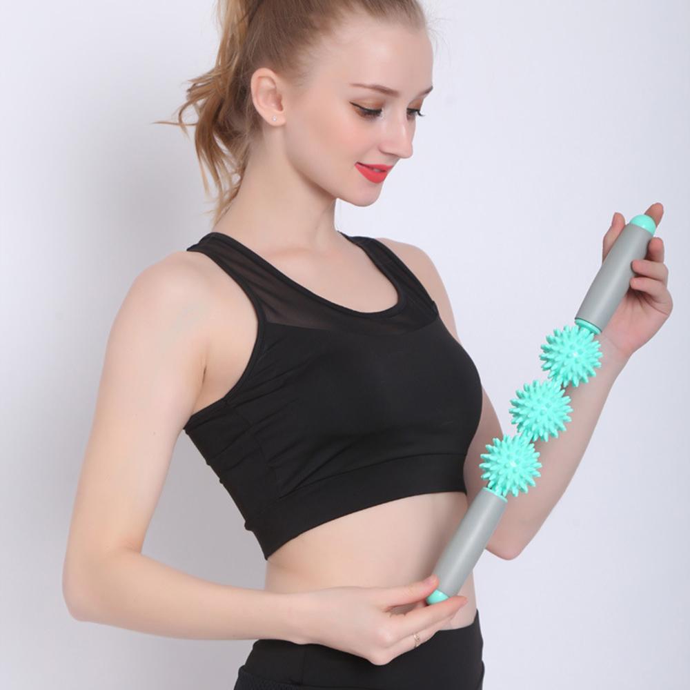 Back Massages Balls Muscle Roller Yoga Column Body Relax Tool Spiky Back Waist Arm Leg Foot Massage Stick Gym