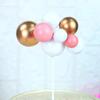 Fairy Princess Birthday Cake Decor: Gold Balls, Clouds & Colorful Wings Resin Ornaments