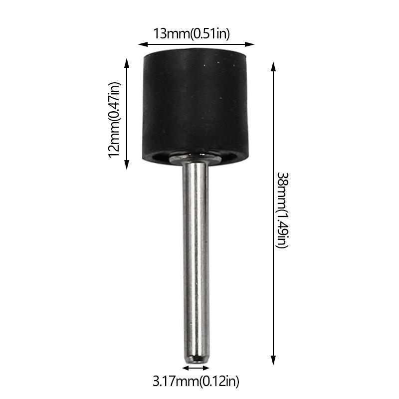 Rubber Wheel Grinding Head for Wood and Metal Polishing