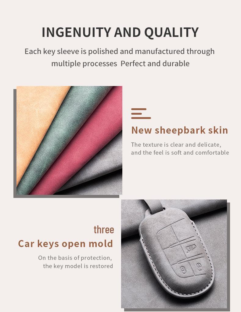 Jeep Compass & Grand Cherokee Key Case Shell with Buckle