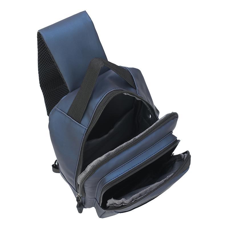 Men's Multi-Layer Chest Bag - Convertible Shoulder/Crossbody Pack (Wear-Resistant Lightweight Business & Casual Bag)