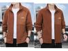 Woodpecker Men's Thickened Fleece Hoodie Jacket - Warm Stand Collar for Autumn/Winter Outdoor Sports