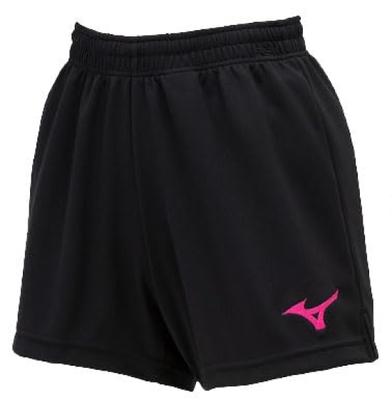 Volleyball Game Knit Inseam Pink Women's Pants, Material, 8.5cm (Size L), Stretch, Moisture-Wicking, Quick-Drying, Black/Berry (V2MBB201)