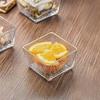 Divided Acrylic Snack and Fruit Tray with Wood Base