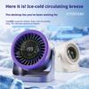 199 Speed Adjustable Desktop Circulation Fan Turbo Vortex Cooling Fan Wide Angle Quiet Desk Air Cooler For Home Office Bedroom