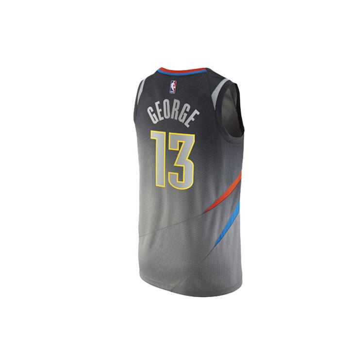 Nike NBA Paul George City Edition Swingman Jersey Basketball Jersey Mens Gradient Gray 912134-041