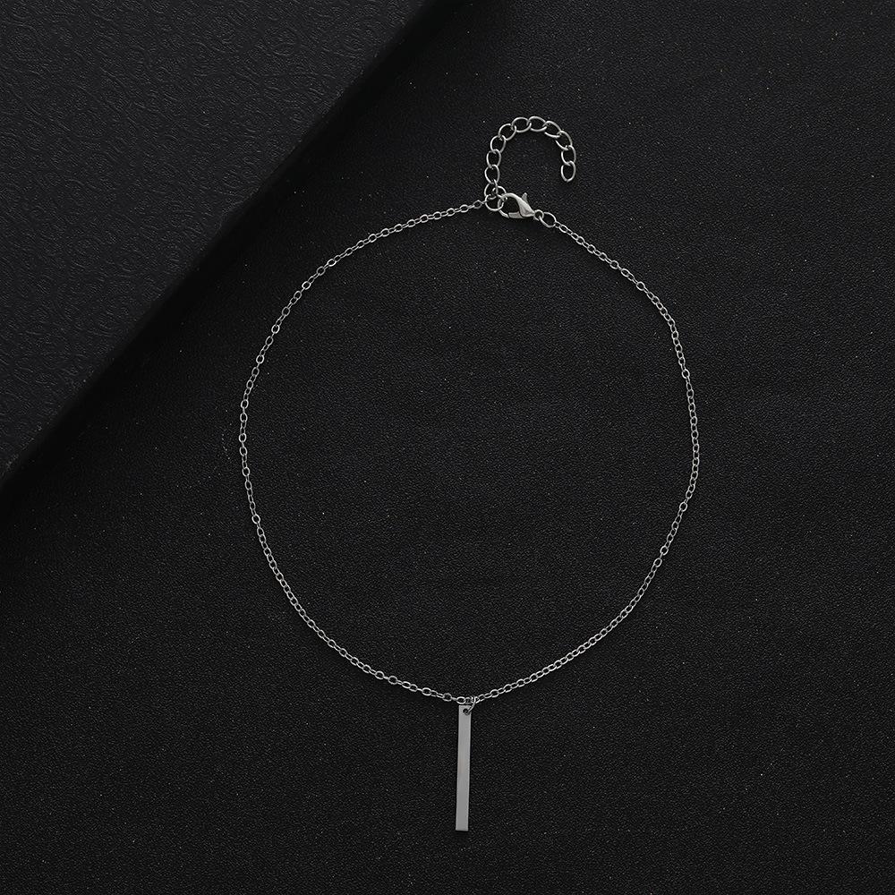Promotional Simple Necklace, Personalized Slender Pendant Necklace Alloy Necklace