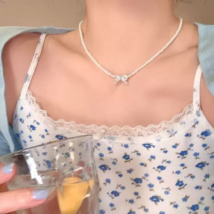 Sweet Colored Candy Star Beaded Necklace Niche Design Sense Accessories Versatile Exquisite Neck Chain Collarbone Chain