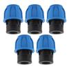 5PCS Plumbing Fittings Water Pipe Quick Connector Coupling Kit Female Thread Straight Through