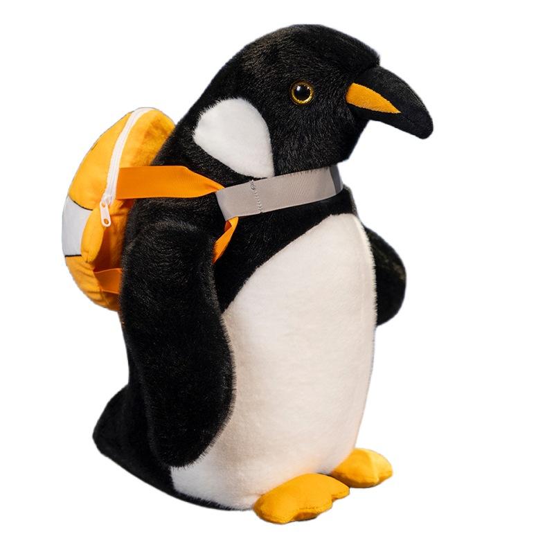 

Cute Truant Penguin Plush Toy Backpack Penguin Doll Claw Machine Doll Event Gift Gift 40Cm
