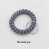Matte Plastic Anti-Lost Spring Coil Cord Keychain and Hair Tie Bracelet