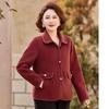 YUZHAOLIN Women's Elegant Mid-Length Spring Wool Blend Jacket