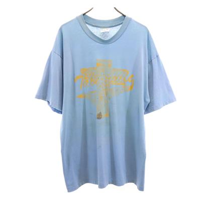 Eagle SPORTSWEAR שנות ה-80 וינטג' מיוצר בארה"ב חולצת טריקו עם שרוולים קצרים ומספור בתפר יחיד לגברים משומשת
