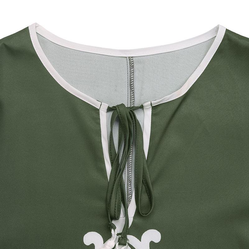 Women's Leisure Holiday Personality Vintage National Style Print Split Dress