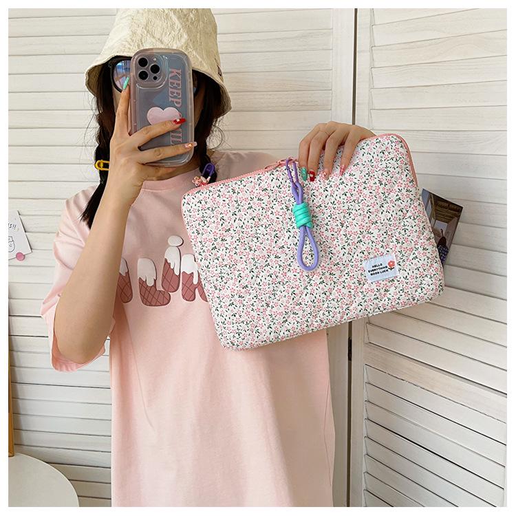 New Style Ladies Laptop and iPad Bag - 11/13/15 Inch, Fresh Floral Design