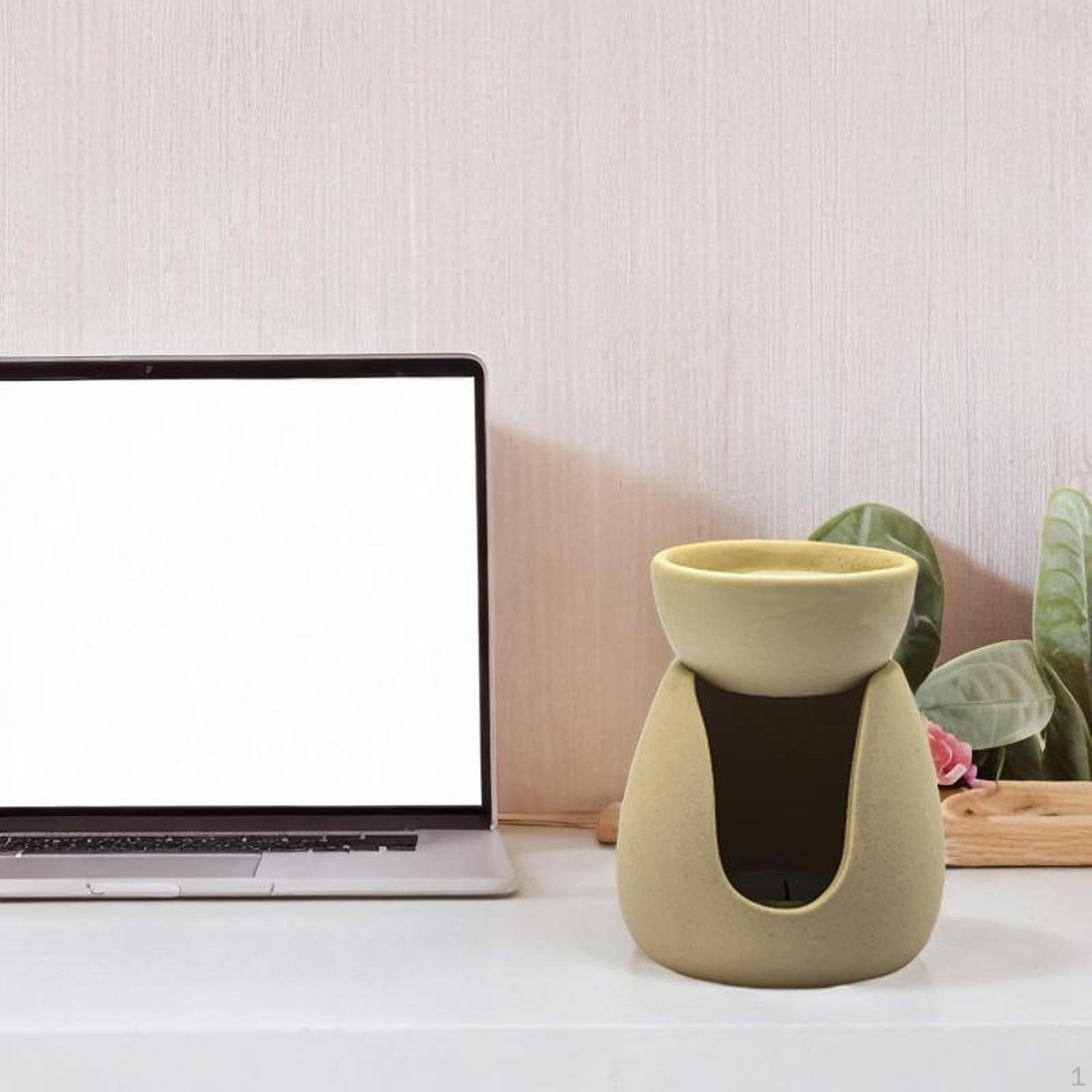 

Горелка для эфирного масла, ароматическая свеча, держатель для чайной свечи, керамический диффузор для дома бежевый