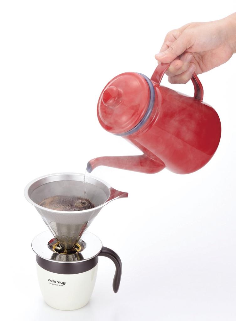 Pearl Metal Coffee Dripper, Stainless Steel, Break Time, HB-2307