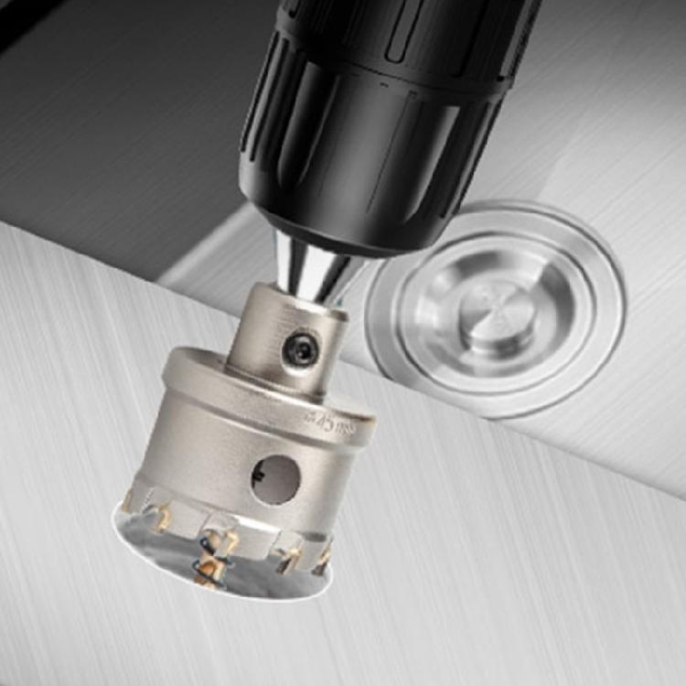 Carbide Hole Cutter Hole Cutter Center Drill for Quick Drilling in Metal and Thick Steel Plates Precise Cutting Tool