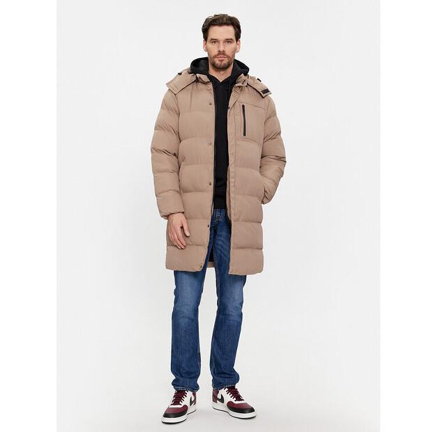 Winter Jacket Brave Soul MJK-ELSDONSTONE Beige Color, Standard Fit
