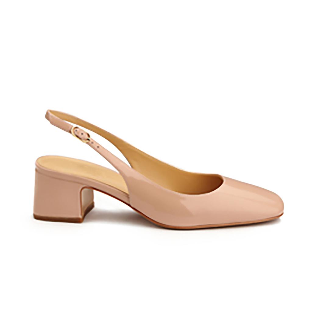 Grape Mother Studiolee Summer New Temperament One Word with Square Head After Empty Mouth Versatile Thick Heel Single Shoes Women