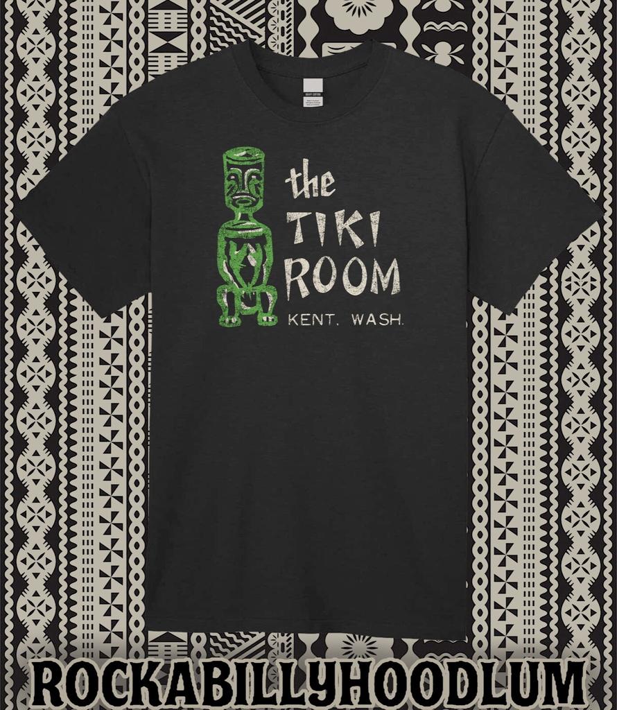 Retro Tee T Shirt Tiki Bar Mug Polynesian Restaurant The Tiki Room Kent WA