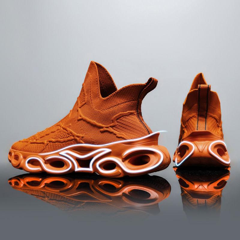 Men's Shoes Spring and Summer 2024 New Sneakers Mesh Casual Breathable Anti-odor Socks Shoes Running Sports Old Dad Shoes