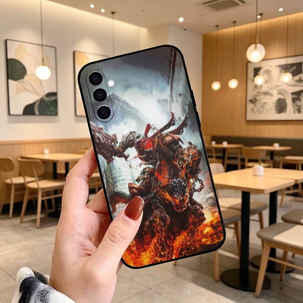 Game D-Darksiders-s Phone Case Black Silicone Soft For Samsung Galaxy A73,A72,A71,A70,A53,A52,A51 Samsung a70
