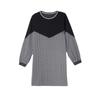 New maternity new autumn and winter clothing thousand bird grid loose top pregnant women spring and autumn medium and long dress