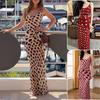 Womens 2026 Fall Printed Slip Maxi Dress Sexy Elegant Slim Fit Party Cocktail