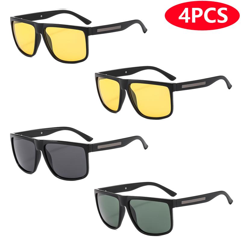 Retro Pilot Sunglasses Fashion Men Women Square Driving UV400 Shades New Trendy Original Brand Design Hiking Sun Glasses