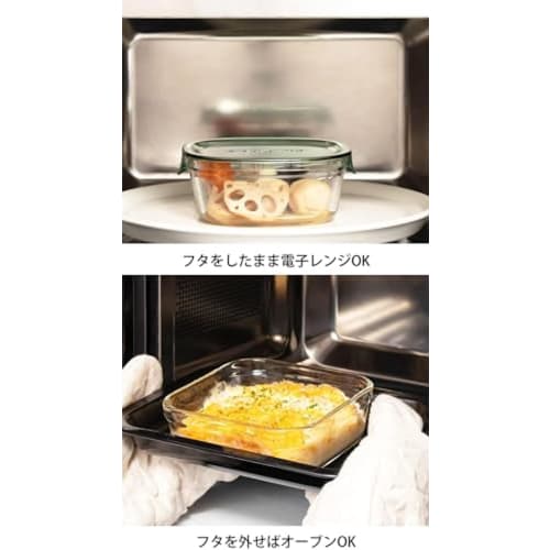 Iwaki Urban Clear Heat-Resistant Glass Storage Containers, Set of 7, Pack & Range, F-PRN7-UCL