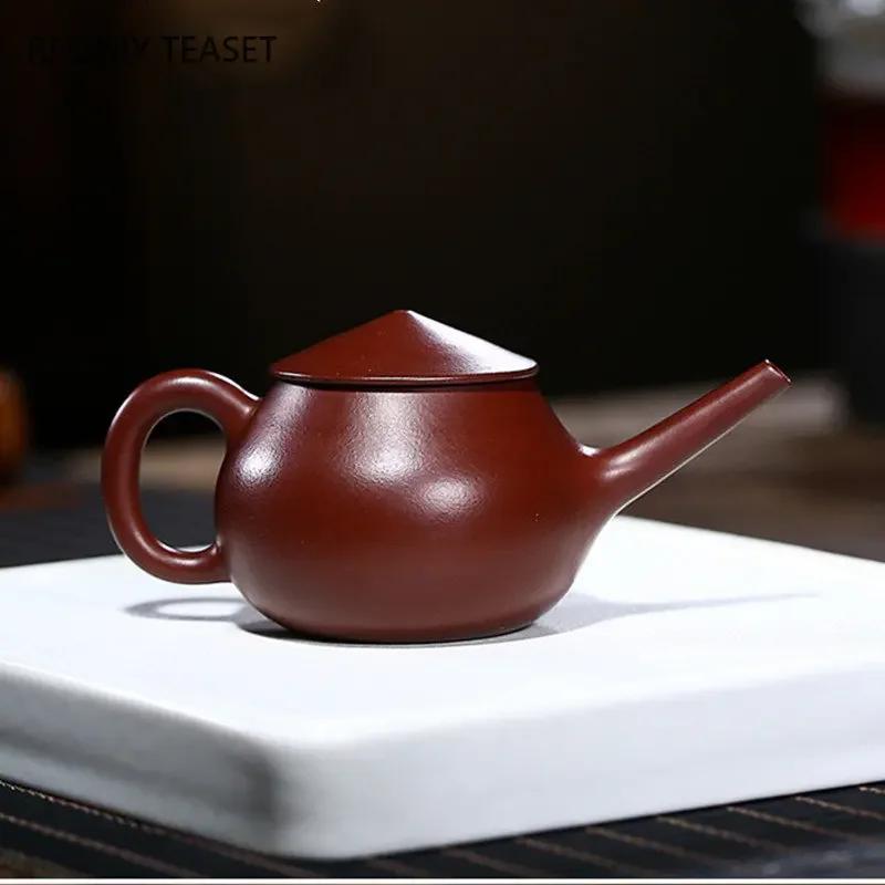140ml Chinese Yixing Purple Clay Teapots Creative Handmade Tea Pot Beauty Tea Infuser Kettle Household Zisha Tea Set Teaware