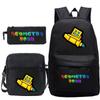 Funny Cartoon Geometry Dash Backpack 3pcs Set Students School Bags School Girls Boys Sports Bookbag Edition Trendy Backpack